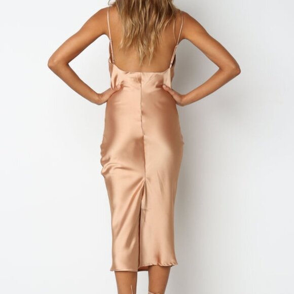 #23❤️ NWOT PETAL & PUP PERSIA DRESS IN GOLD - Picture 7 of 8